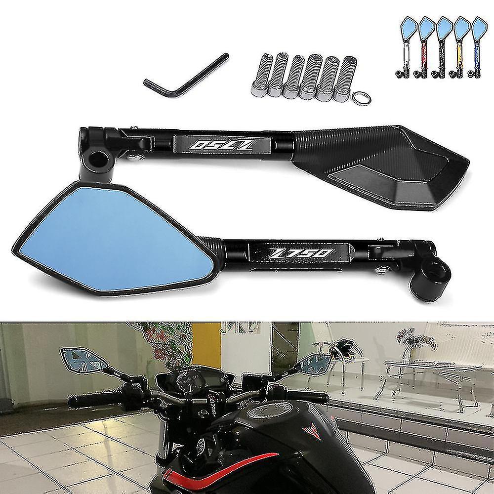 Rétroviseurs Guidon Moto Anti-éblouissement Pour Kawasaki Z750S Z750 2004-2010 (Rouge)