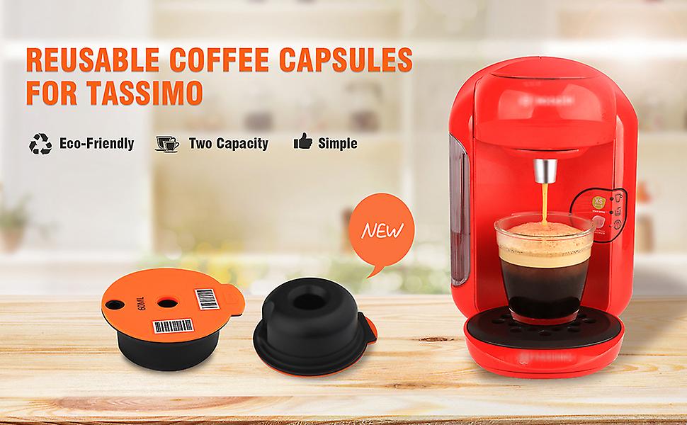 Refill Reusable Capsule Adapter for Tassimo Coffee Machine Filter Capsule Shell