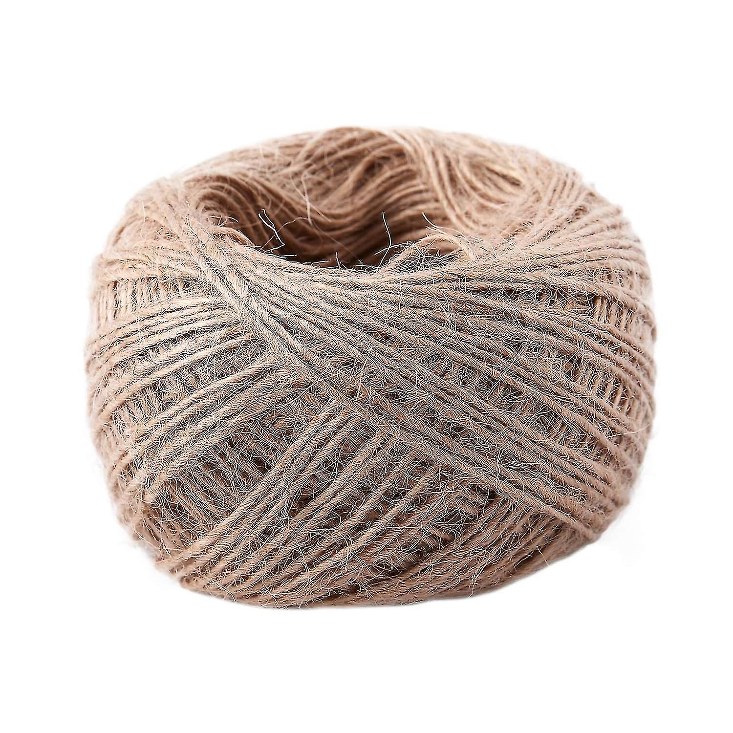 100 Meter - Natural Textured Hessian Jute Twine String 1mm