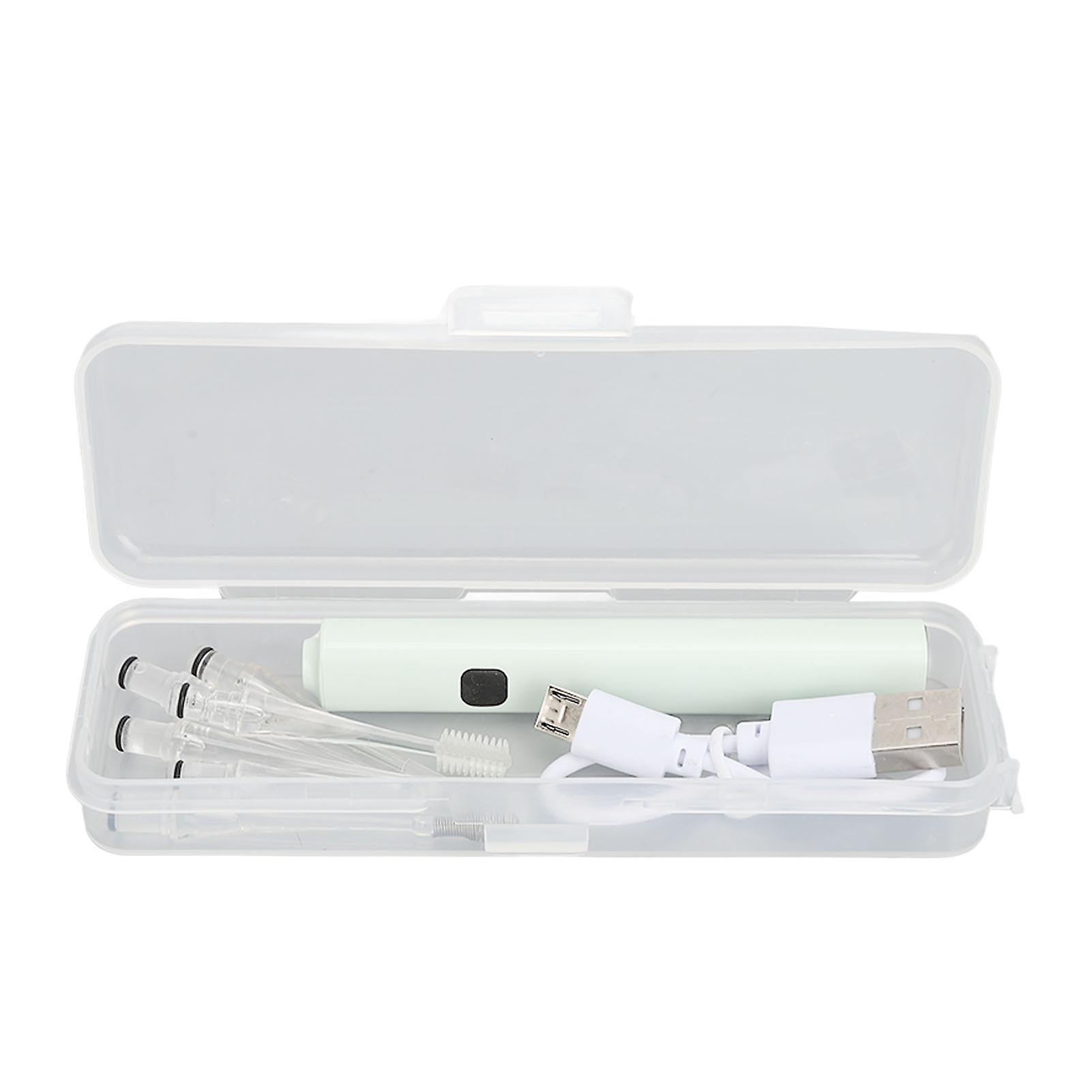 6 Pack Ear Pick Cleaner Visual Digging Spoon USB Charging Light Up Mint Green