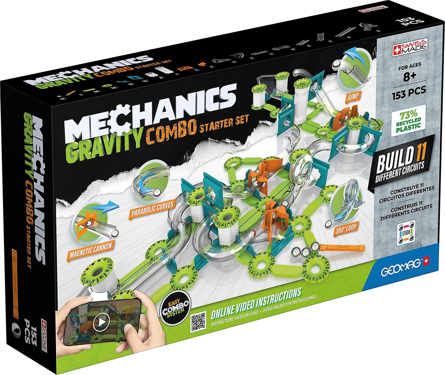 Geomag Mechanics Gravity Starter Set 153 Pieces