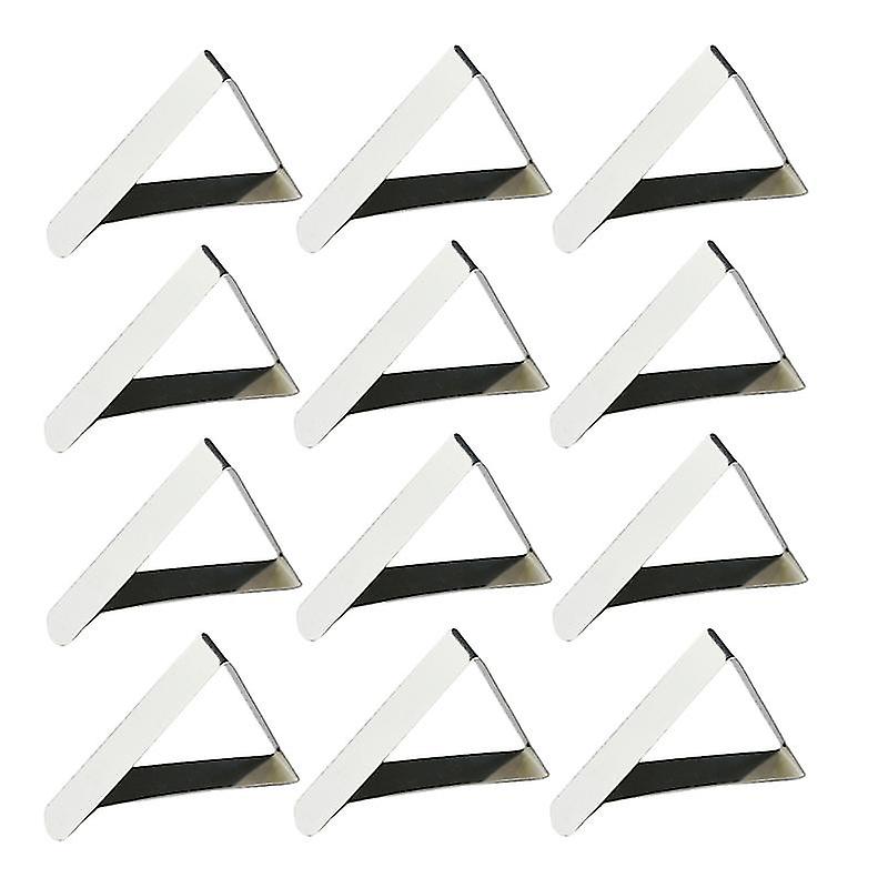 24pcs Triangle Tablecloth Clips