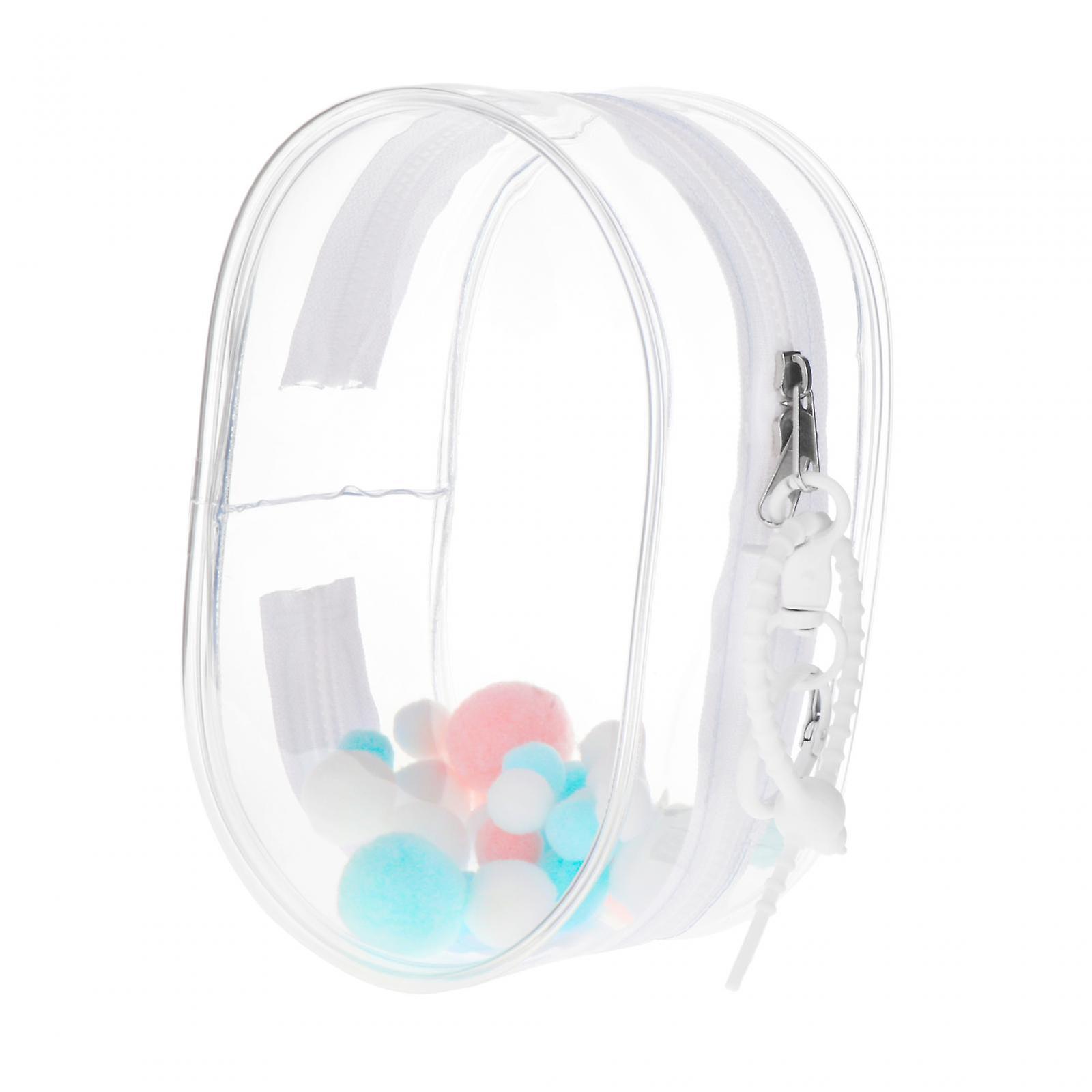 Mini Doll Storage Bag Dustproof Display Case for Figures for Doll Collectors medium White