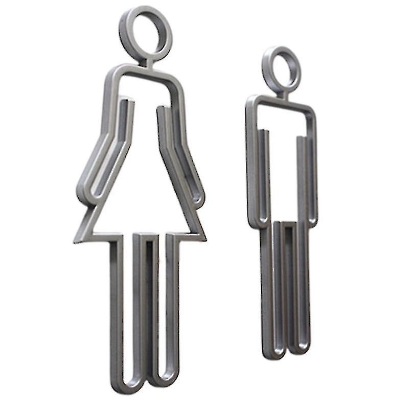 علامة دليل المرحاض لملحقات باب الحمام رجل امرأة الحمام علامة JU