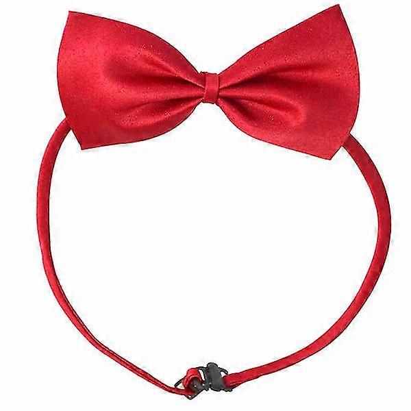 Pet Dog Puppy Cat Adjustable Bowknot Collar Bowtie Necktie Bow Tie (Red) Z
