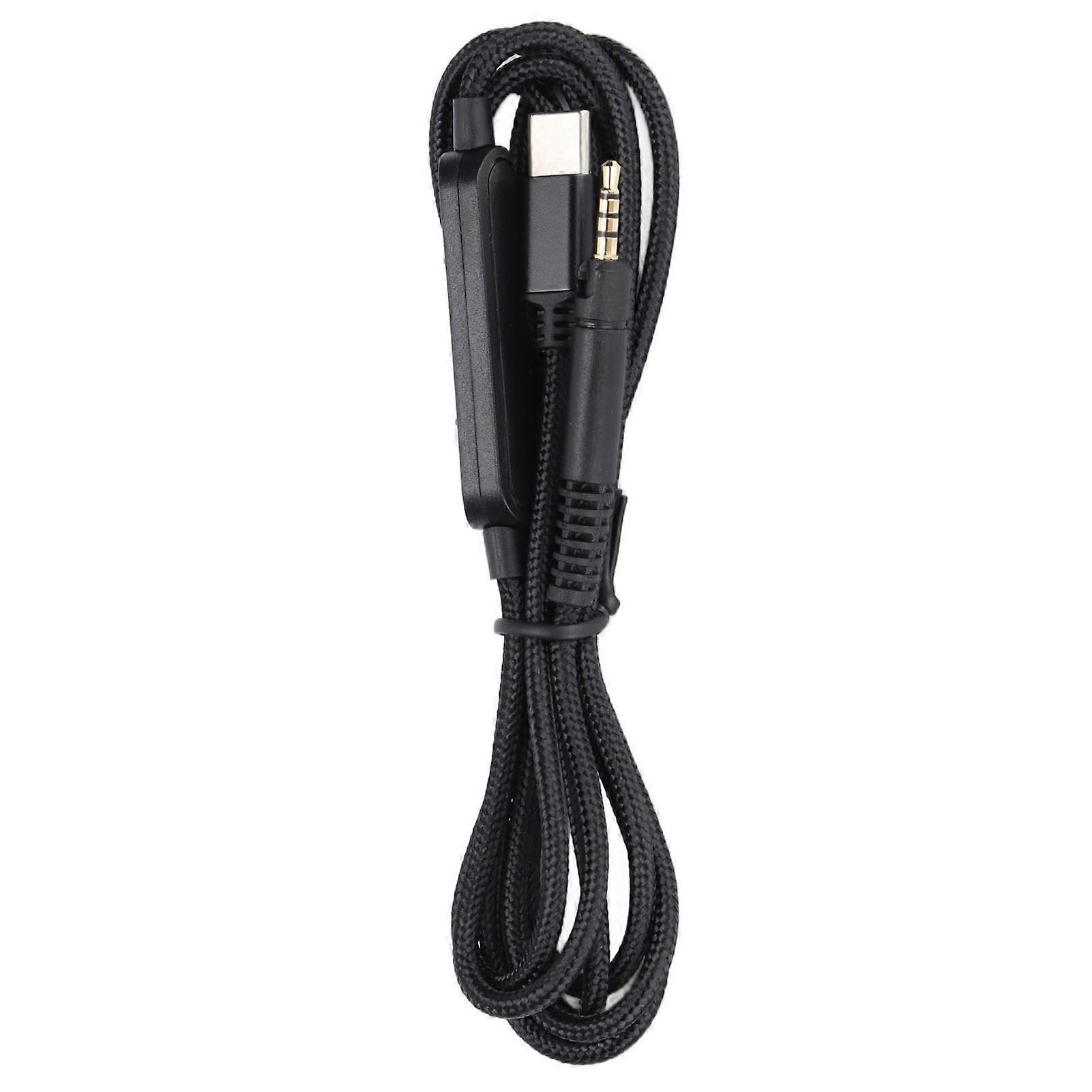 Type C To 2.5mm Headphone Cable With Mircophone And Volume Control Replacement Headset Audio Cable