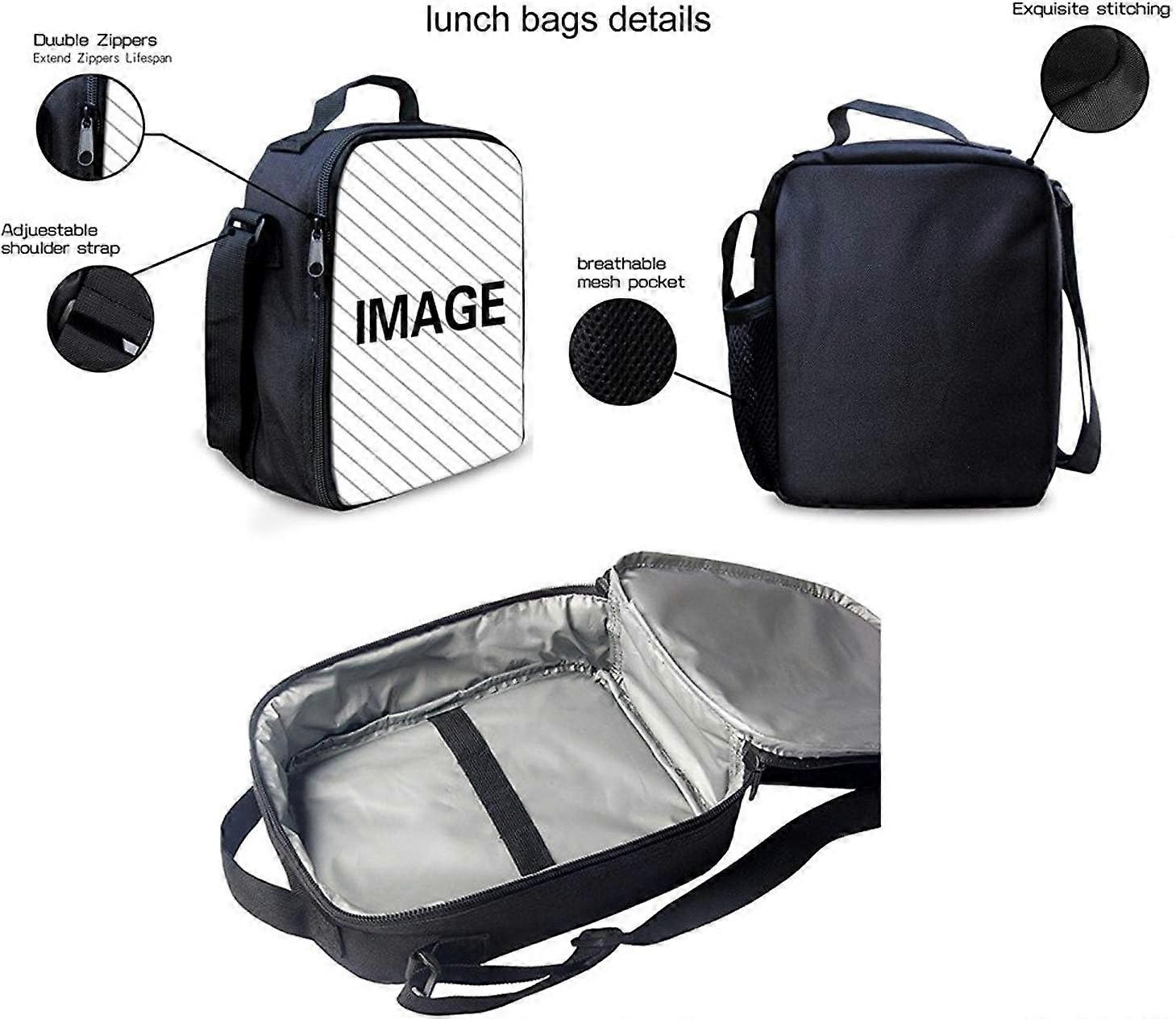 Biyejit 3-in-1 Kids Backpack Set - School Bag, Lunch Box & Pencil Case With Galaxy Planet Print, For Boys & Girls Ages 3+ - View #6