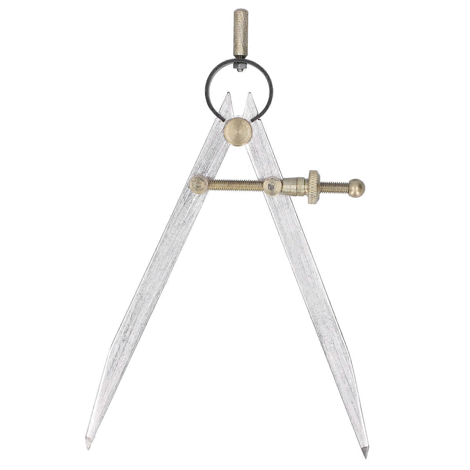 Spacing Gauge Adjustable Wing Divider Leather Craft Drawing Compasses Woodworking Tools6in