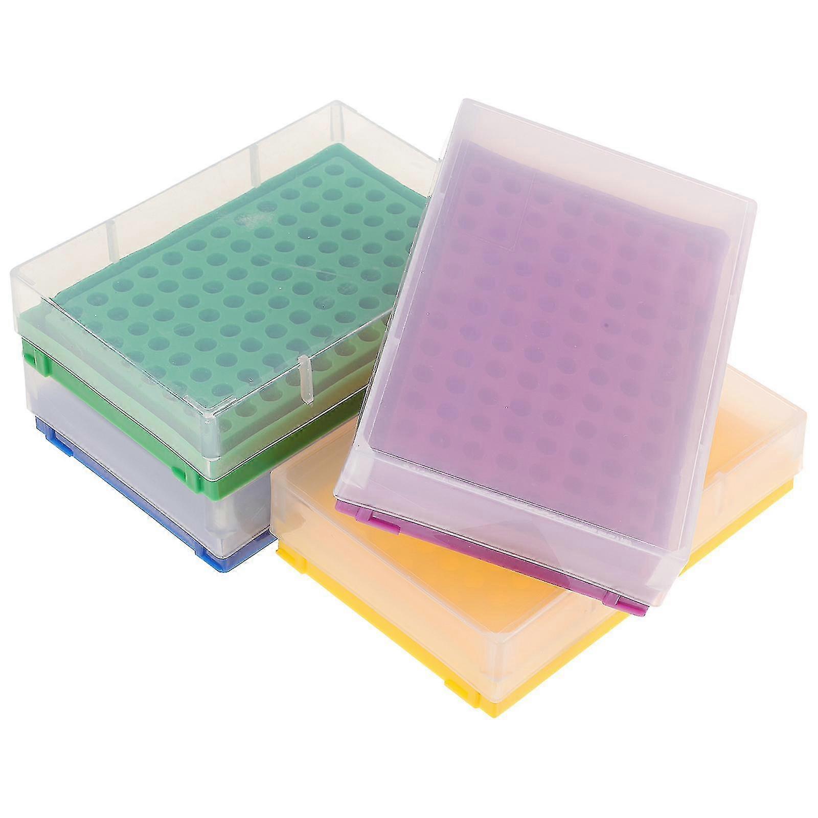 4pcs Centrifuge Tube Rack Storage Box Holder For 0.2ml Microcentrifuge Tubes