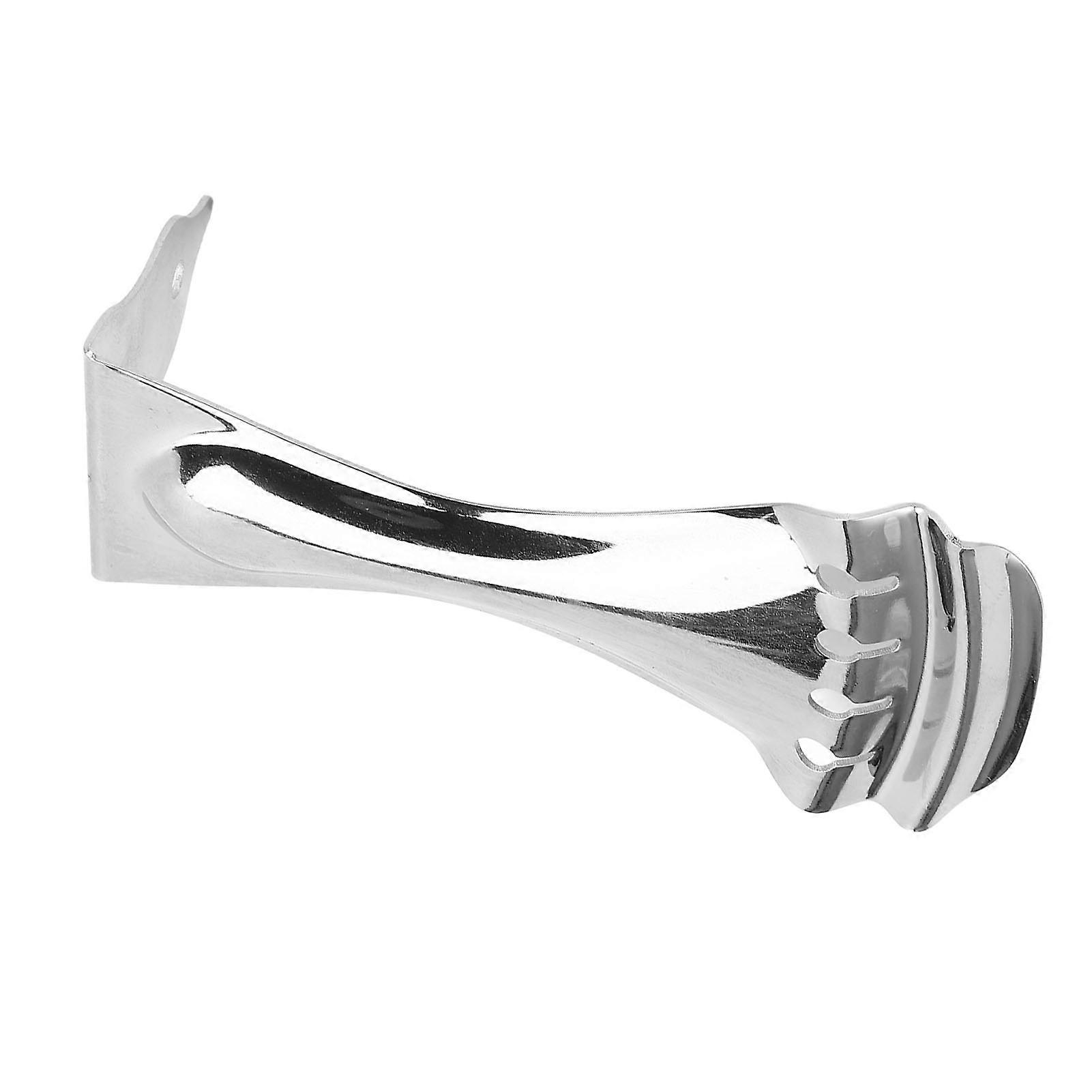 Cordiera Piegata Chitarra in Lega di Zinco Metallico per Chitarre Risonatore a 4 Corde F14 Colore Argento