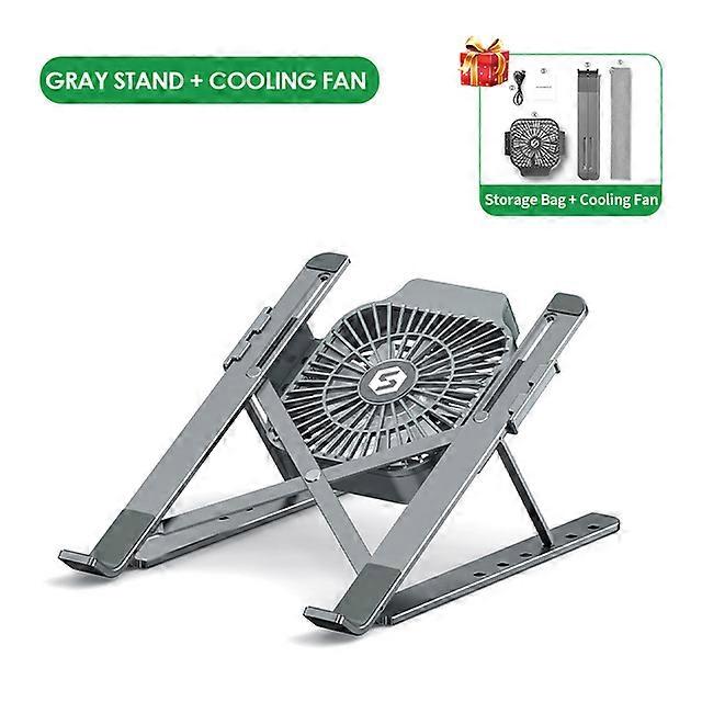 Foldable Laptop Stand With Cooling Fan Portable Heat
