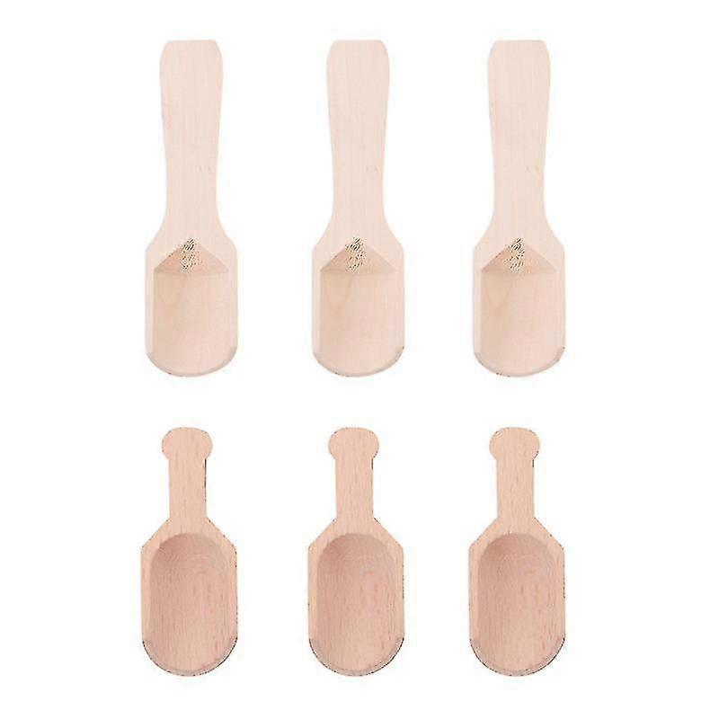 6pcs Kitchen utensils,  Wooden Scoops