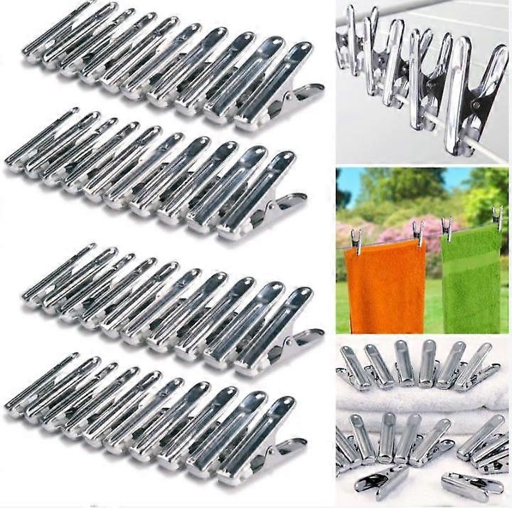 40 pinces  linge inox, pinces incassables, inusables, ne rouillent p