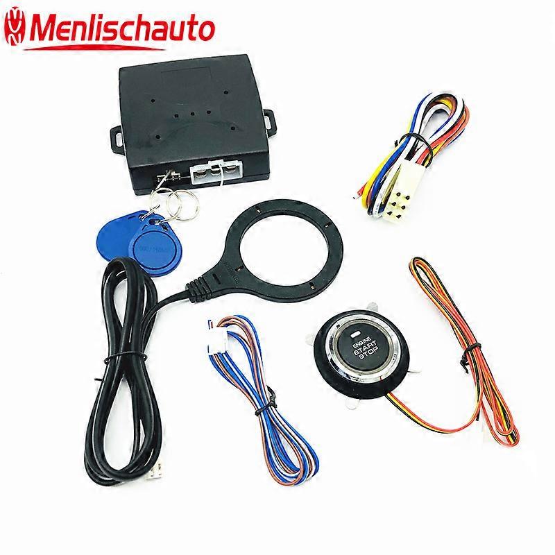 theft System Car Key Systems Key blade Auto  Alarm Start Stop Engine Starline Push Button RFID Lock Ignition Switch less Entry System Starter