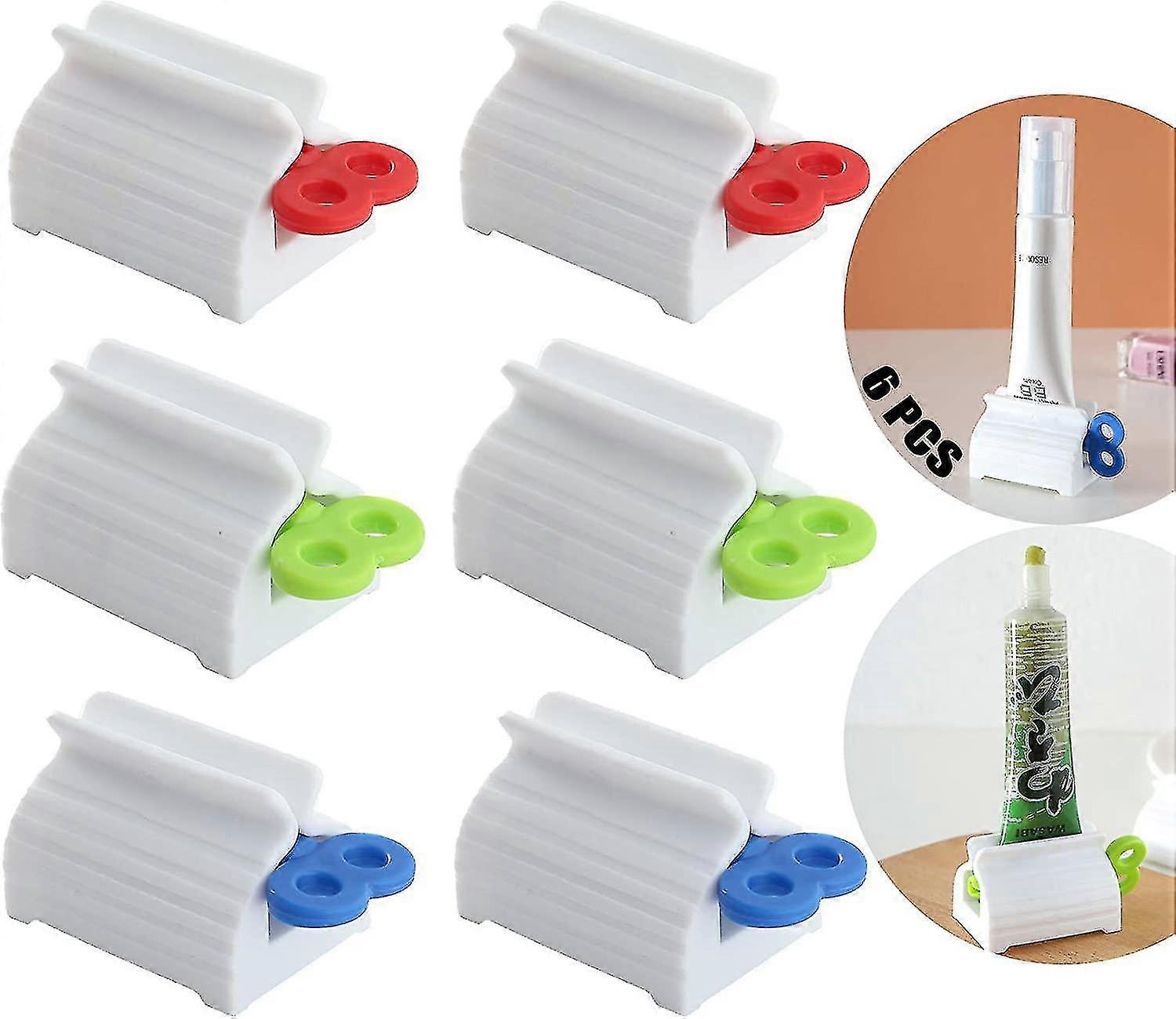 Rolling Tube Toothpaste Squeezer 6 Pcs Manual Toothpaste Squeezer Rolling Tube Toothpaste