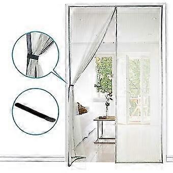 Magnetic Window Mosquito Net Door 95x220cm - Gray