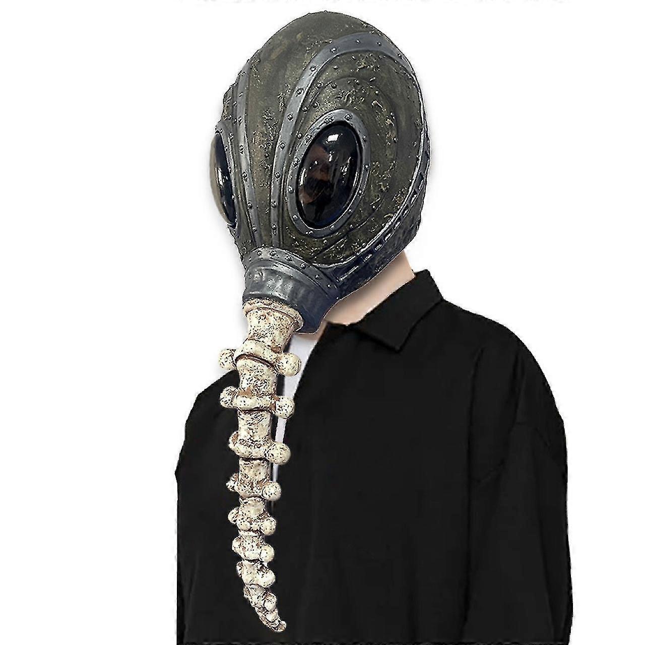 サンドマンマスクホラーラテックスマスクハロウィンパーティーコスプレプロップ