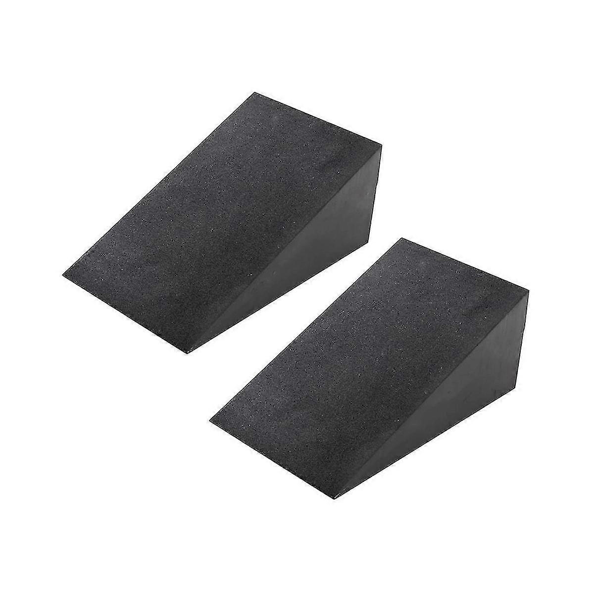 ヨガマット2個用-調節可能なスクワットランプ、インクラインボードスクワットとデッドリフトの強度を向上させる-フィットネス機器