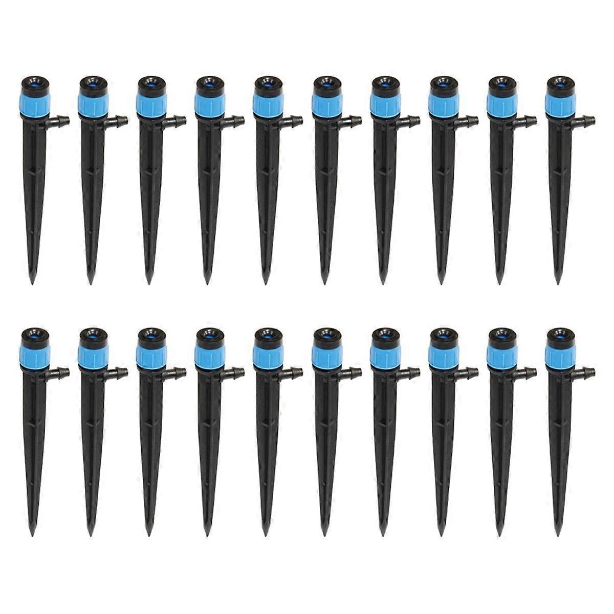 Garden Watering Sprinklers 360 Degrees Garden Water Irrigation System for 4/7mm 1/4Inch Hose, A