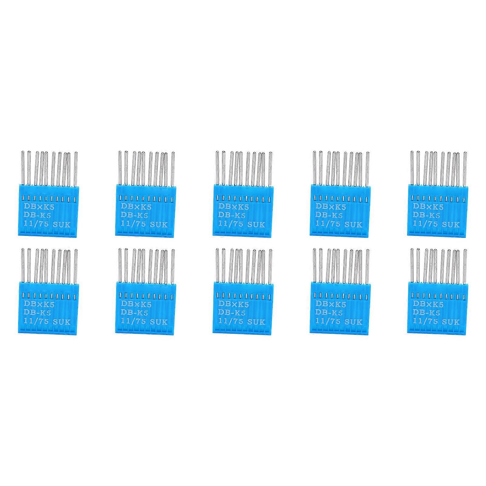 100pcs Embroidery Machine Needles Size 11 DB K5 Steel Incisive Glossy Sewing Machine Needles for Crafts Projects