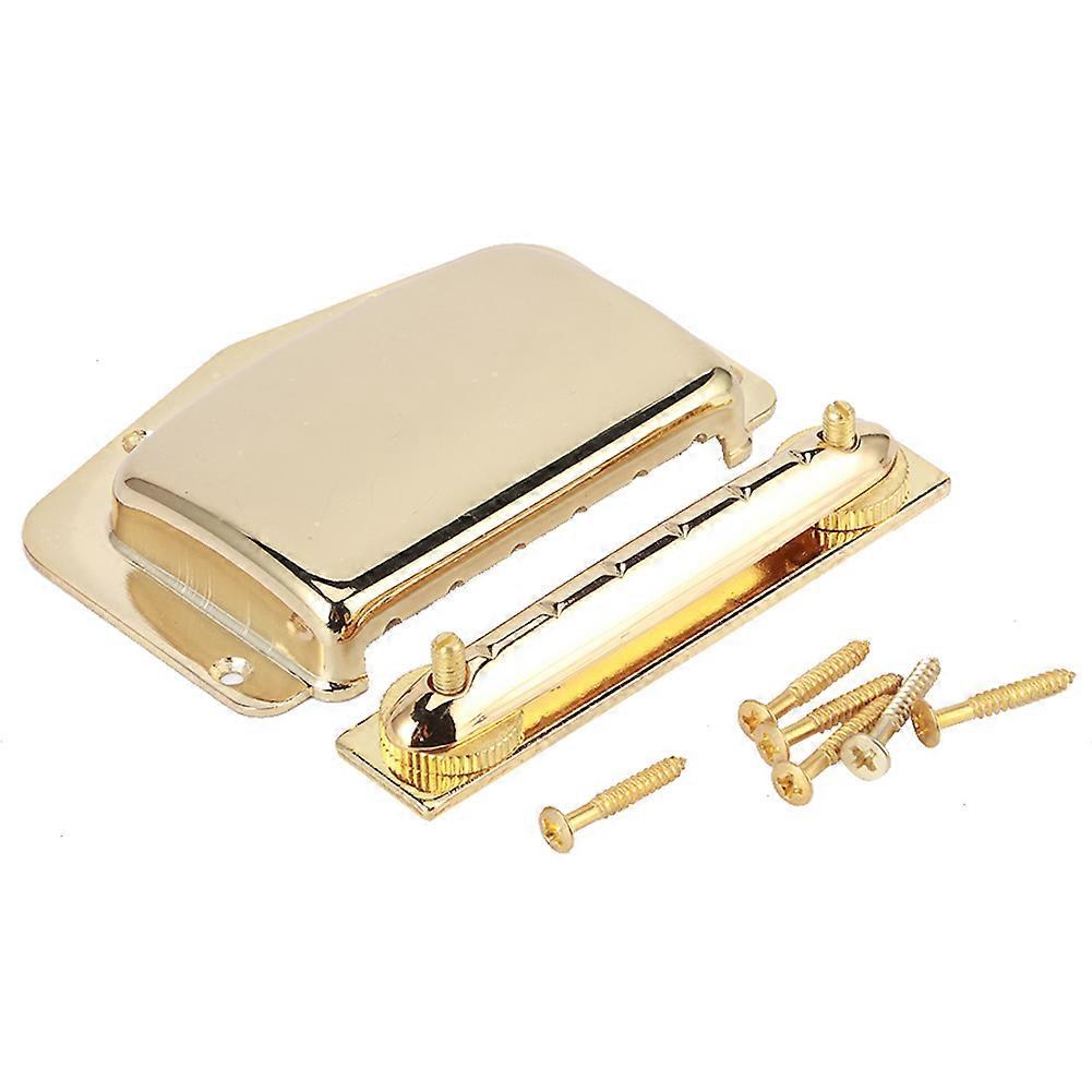 6 String Electric Guitar Adjustable Archtop Tailpiece Bridge Cover Plate Accessory