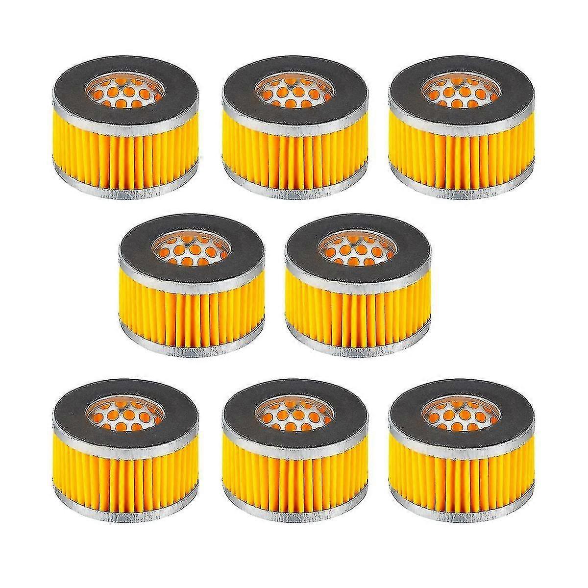 10 peças de filtro de papel para compressor de ar, 2,6 x 1,6 polegadas, tipo peças para compressor de ar