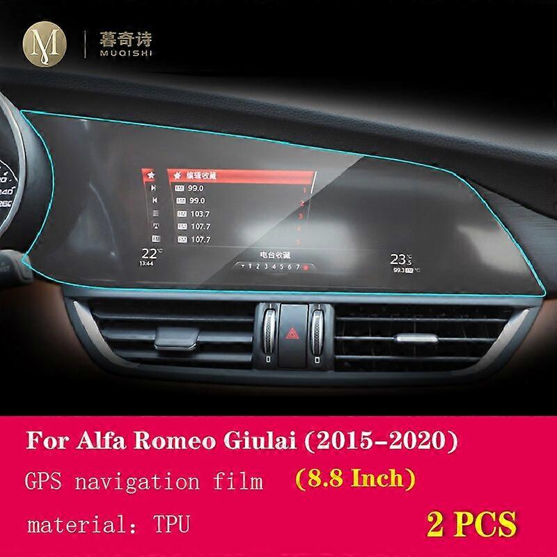 Για Alfa Romeo Giulia 2015 2020 αυτοκίνητο GPS πλοήγησης προστατευτική ταινία LCD οθόνη TPU κάλυψη αντι γρατσουνιά προστατευτικό οθόνης 8.8 ίντσα |Εσωτερικά καλούπια |