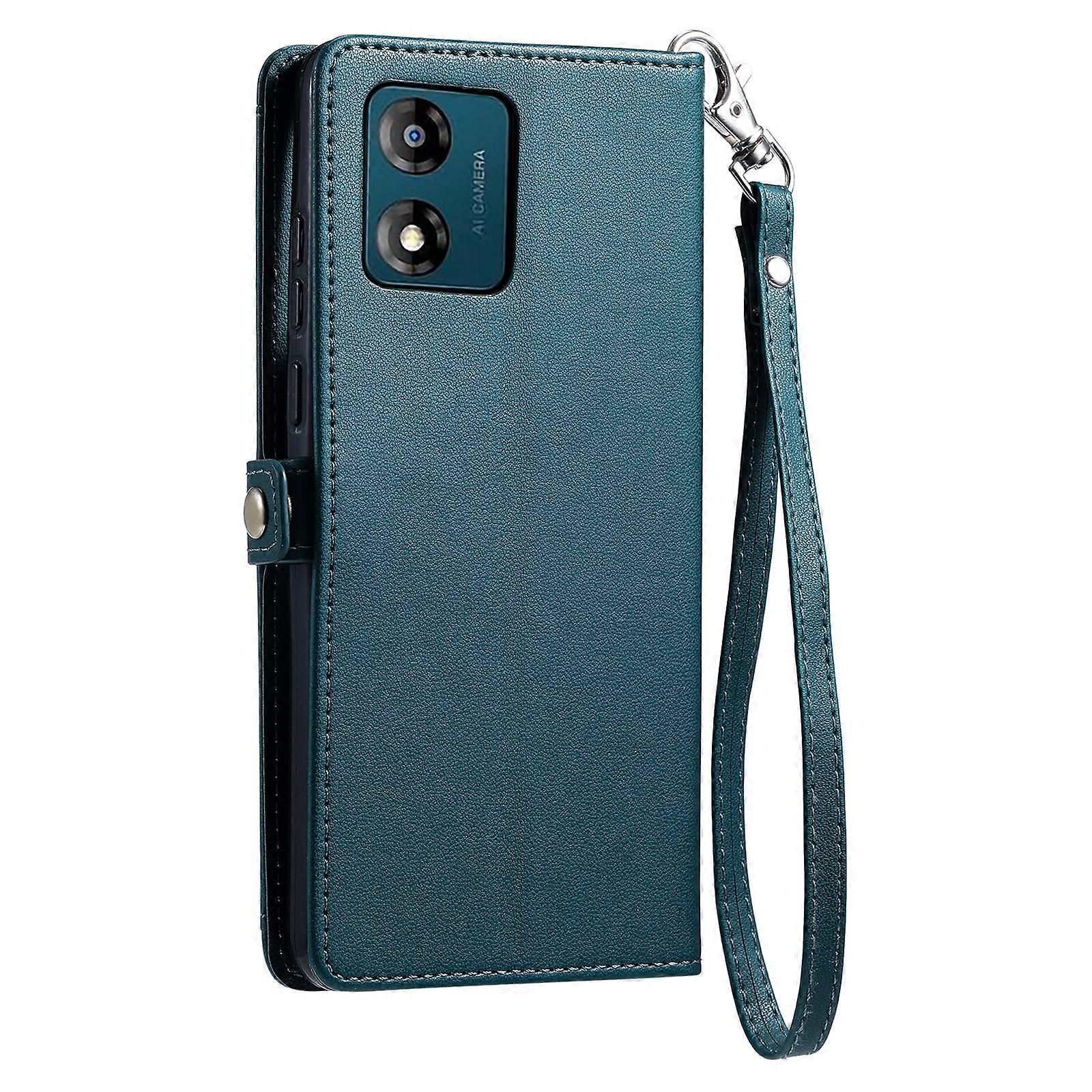 Leather Phone Case For Motorola Moto E13
