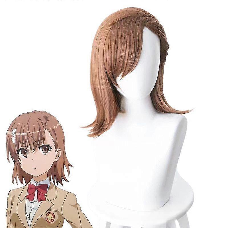 أنيمي Toaru Kagaku لا Railgun Misaka Mikoto تأثيري قميص تنورة epaulet معطف الباروكات مدرسة هالوين كرنفال حزب ازياء