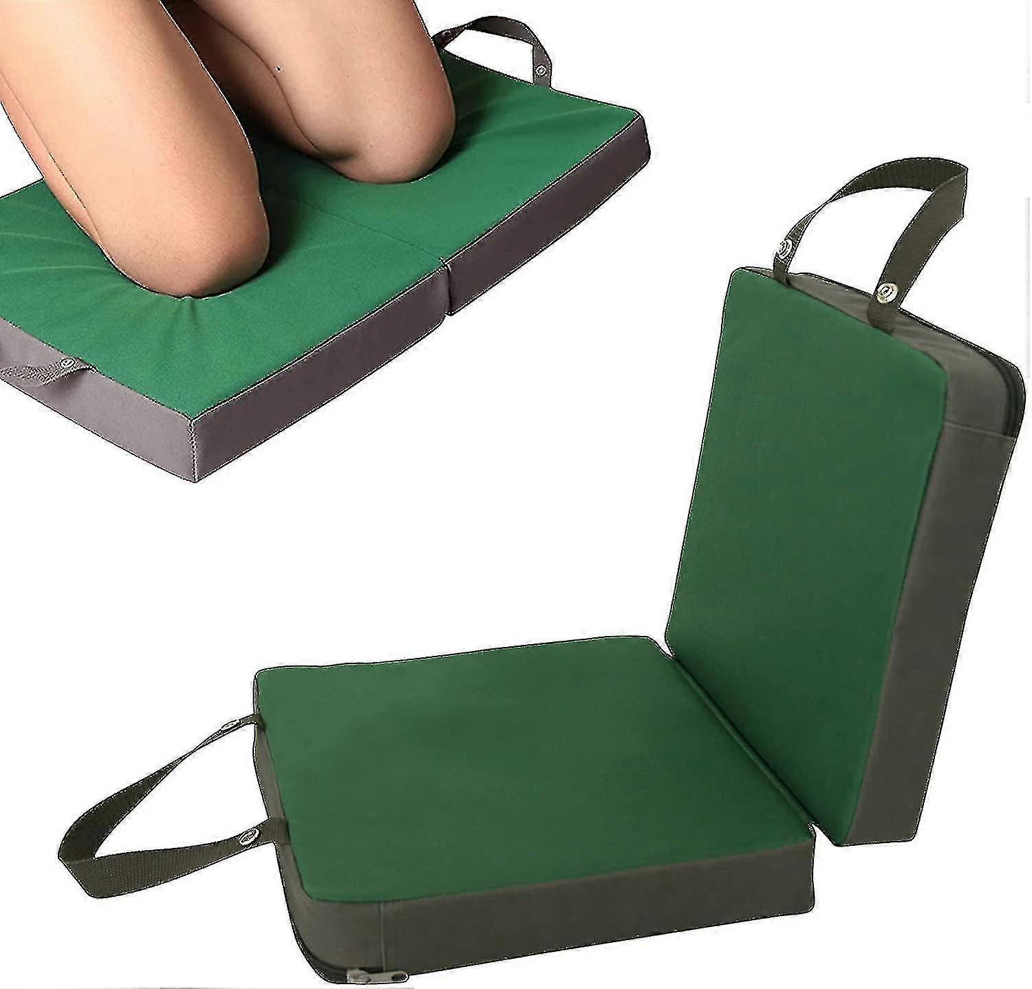 Kneel Pad Extra Thick, Memory Foam Gardening Kneeling Pad Tote Bath Kneeler For Baby Bath, Garden Kneeler, Green
