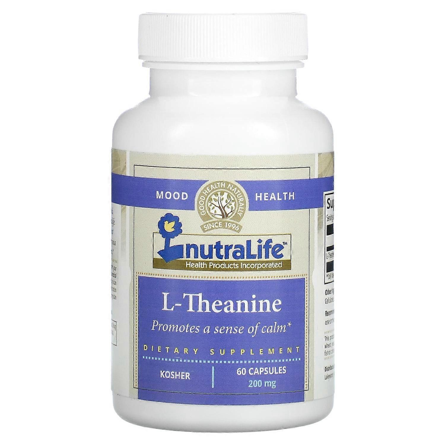 NutraLife, L-Theanine, 200 mg, 60 Capsules