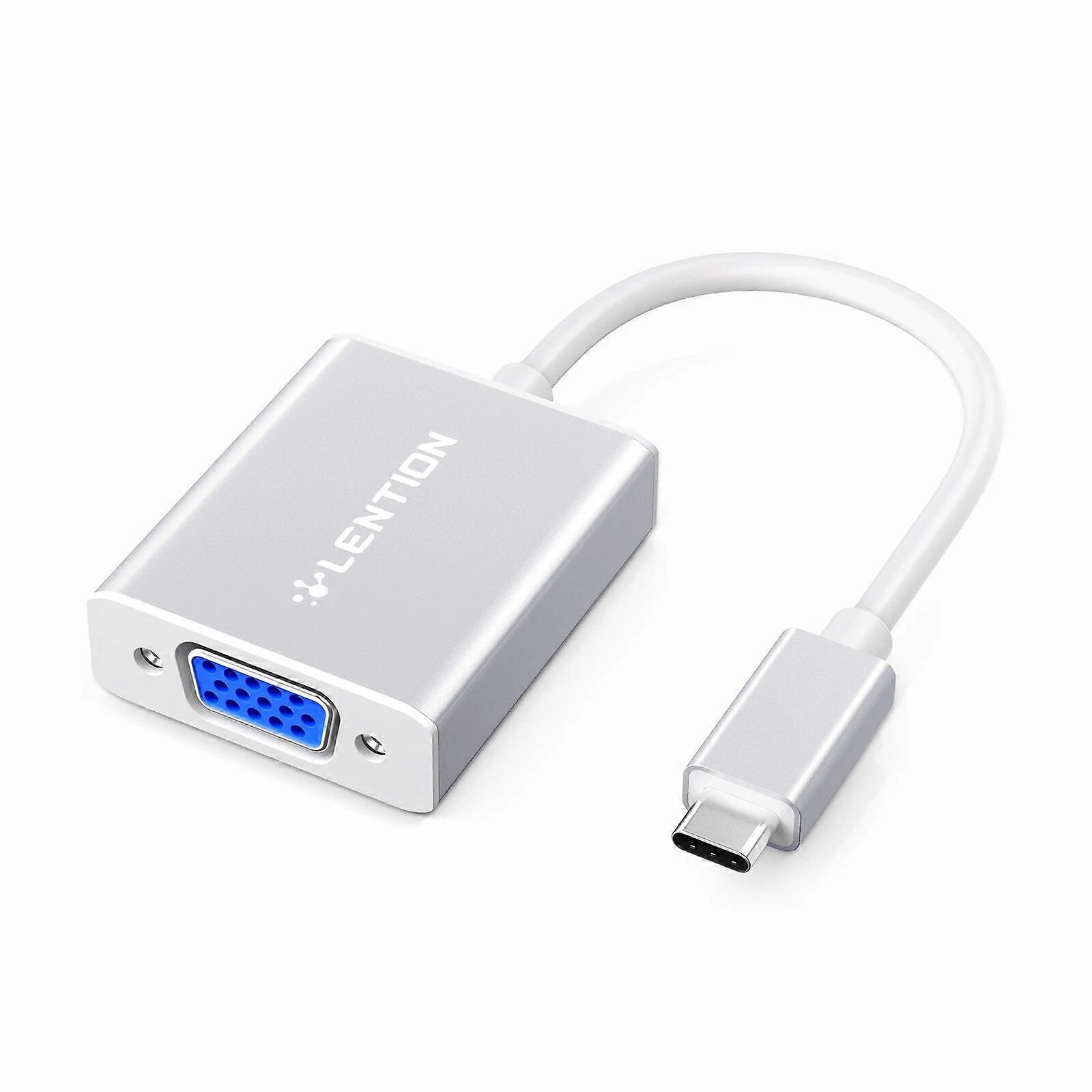 Lention USB C to VGA Cable Adapter Type C to VGA Monitor Converter Compatible 2023 2016 MacBook Pro 13 15 16 Mac MacBook Air