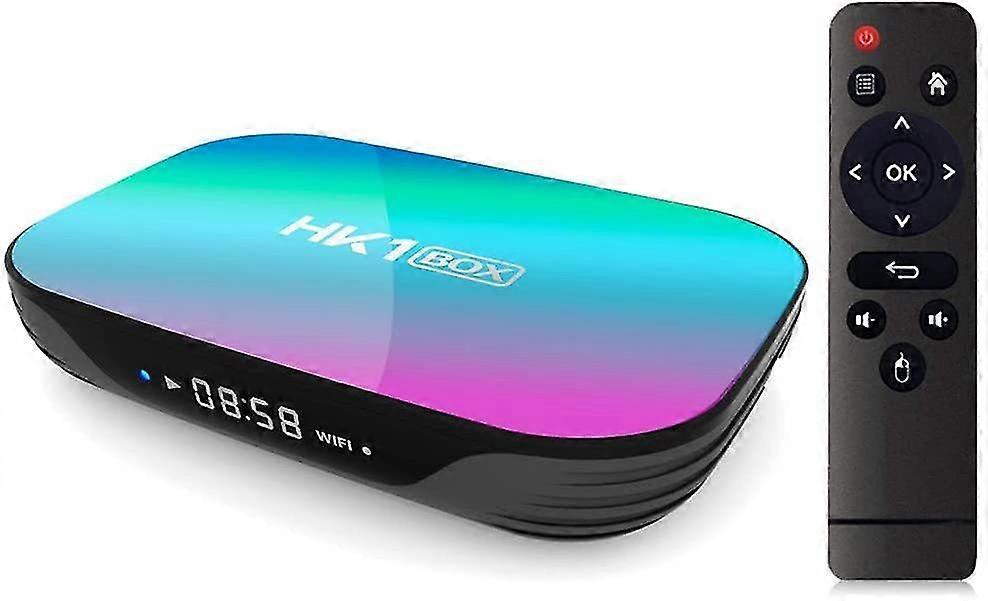 Android TV Box 4 Go de RAM 64 Go de ROM, S905X3 Quad Core 64 bit Cortex-A55-negro