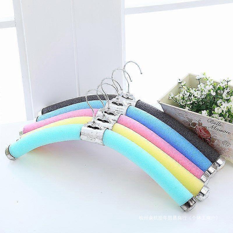 10pcs Mixed Color Adjustable Hangers for Kids' Wardrobe