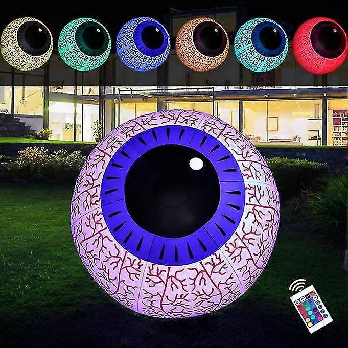 Halloween Inflatables Ghost Eyeball With Rgb Color Changing Led Light
