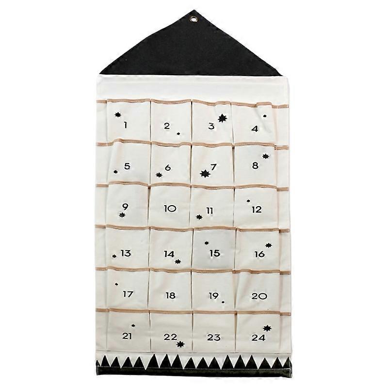 Fabric Advent Calendar for Christmas with 24 Pockets Christmas Decoration Gift
