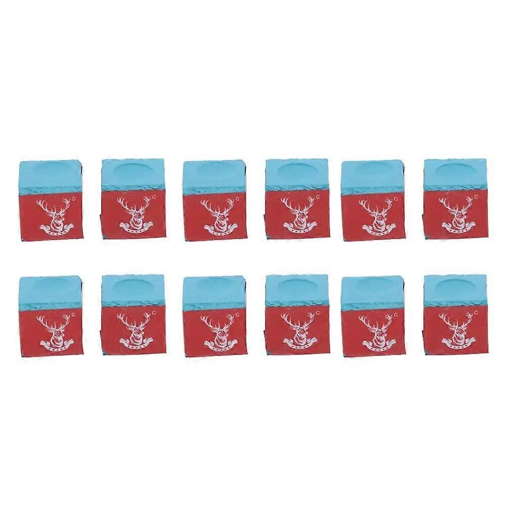 12pcs/Box Premium Pool Tips Chalk Billiard Snooker Chalk