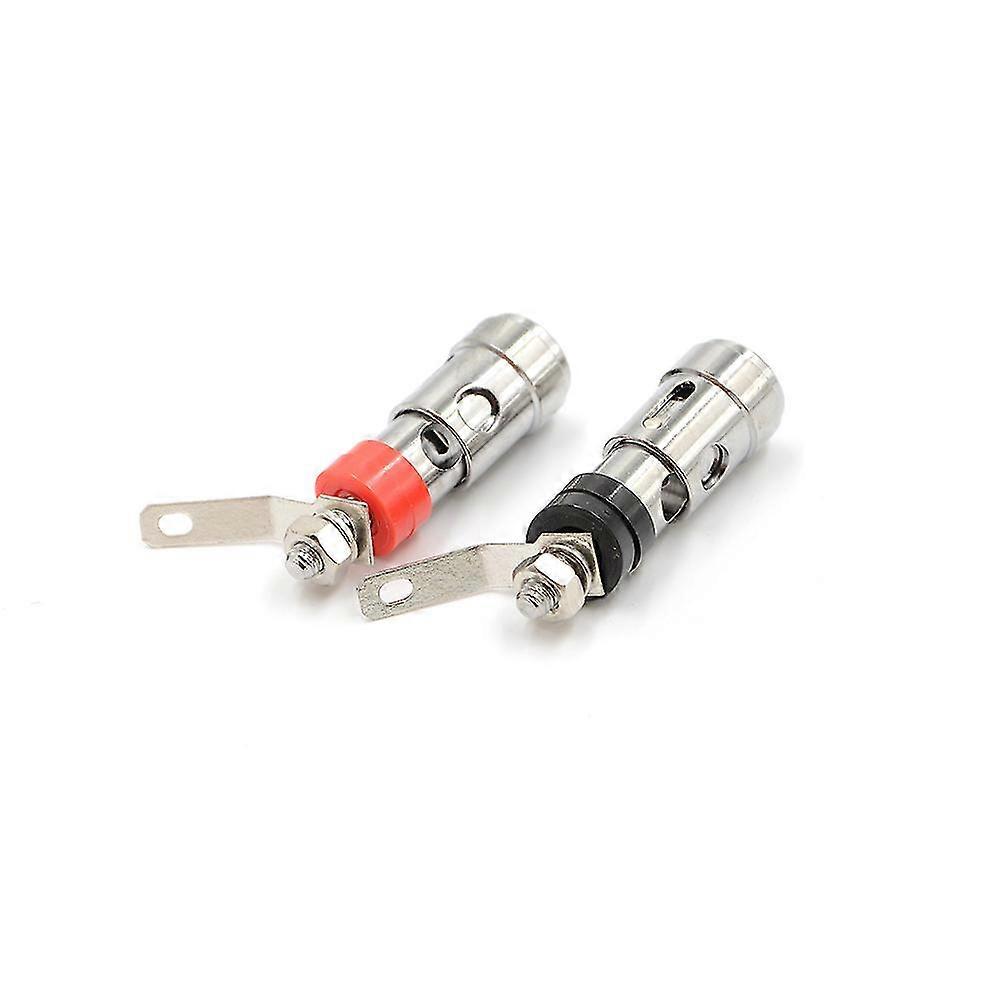 2pcs Speaker Audio Amp Terminal Binding Post Spring Loaded Type Nickel Plated Shytmv-Yvan