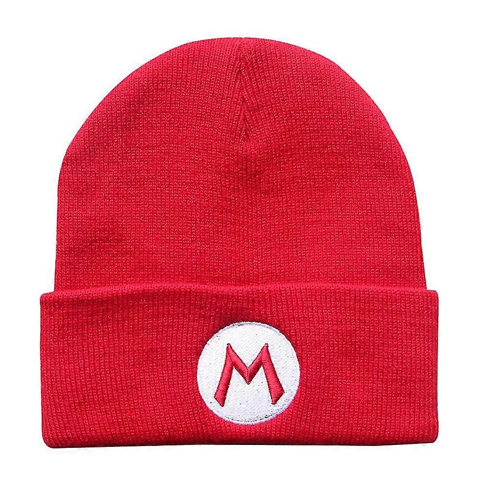 Bros Pattern Beanie Hat For Men Women Unisex Cuffed Hat Soft Warm Knitted Beanies Cap
