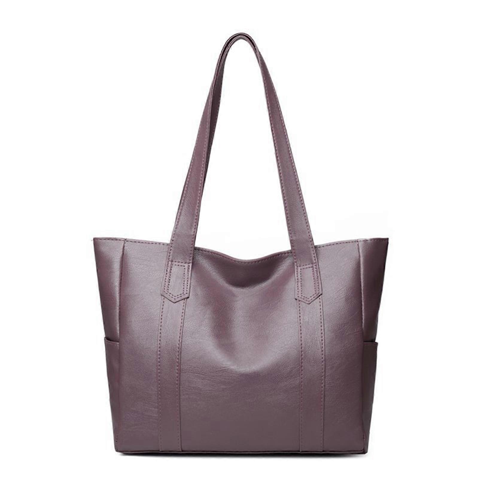 Women\'s Soft Tote Shoulder Bag Top Handle Clutch Purse with Multi-Pocket for Mobile Phone Cosmetics Books