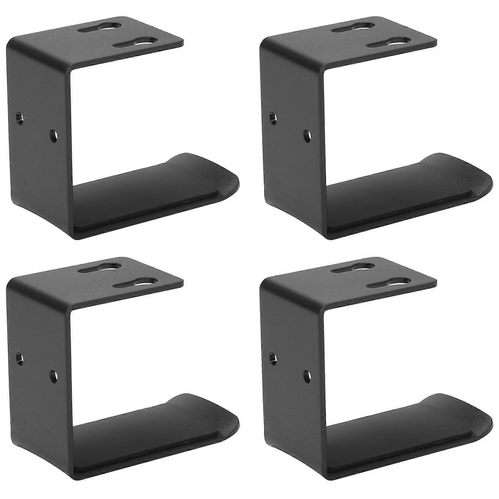 4Pack Headphone Hanger Under Desk Hook Holder Wall Mount, Under Table Design, Universal Fit All Hea