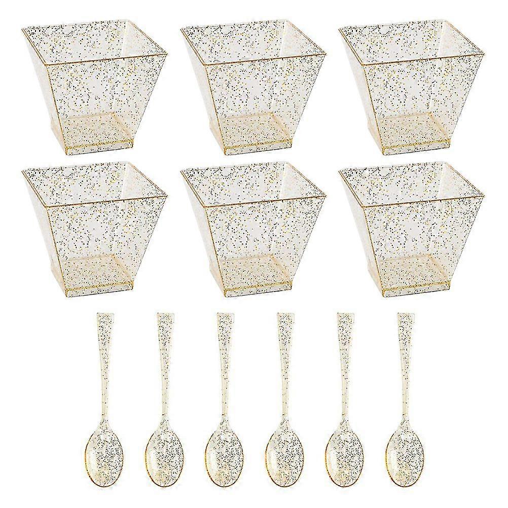 Cake Containers Lids Charcuterie Cups Mini Cups Desserts Clear Dessert Cups Party Small Plastic Cups Z