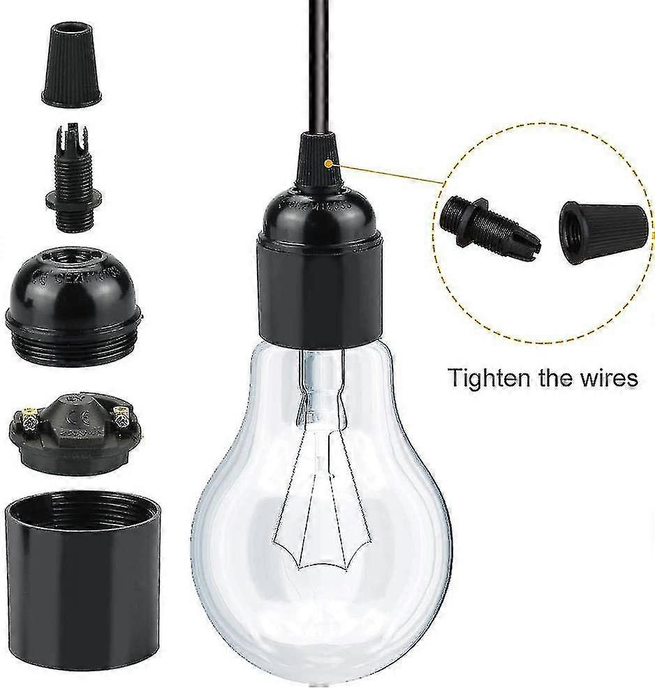 6 Pcs E27 Lamp Socket Bakelite Retro E27 Lamp Holder 250v 4a E27 Socket Holder