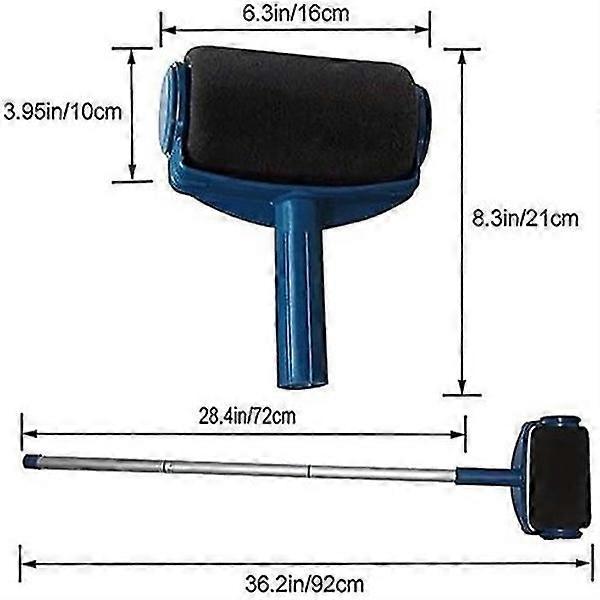 Smart Paint Roller with Drip-Free Design, Extended Reach, and Easy Cleanup for All Surfaces