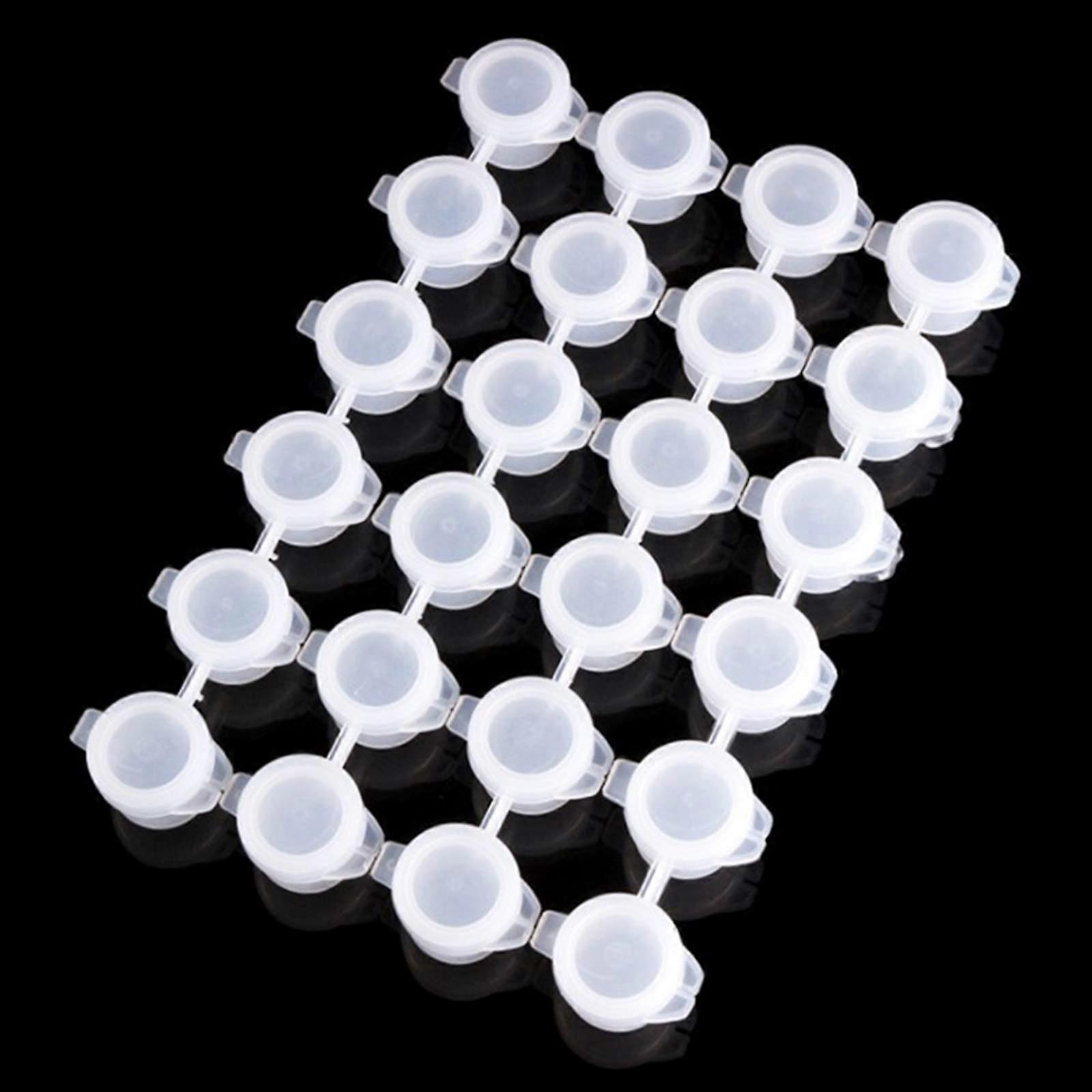 10 Sets 6-piece Mini 3ml Empty Pigment Box, Storage Containers Painting Arts Crafts Supplies, Beads for Organizer