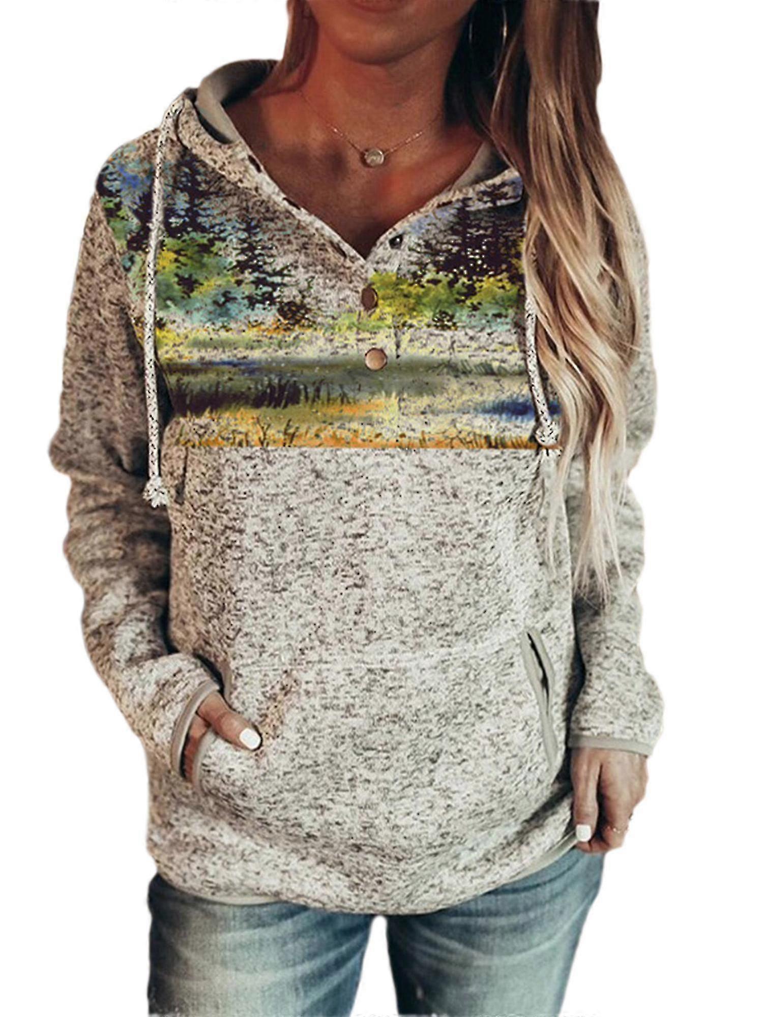 Women Hooded Pullover T-shirt