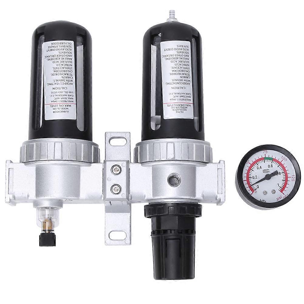 3/8 Lufttryck Kompressor Filter Mätarfälla Oljevattenregulator Verktyg