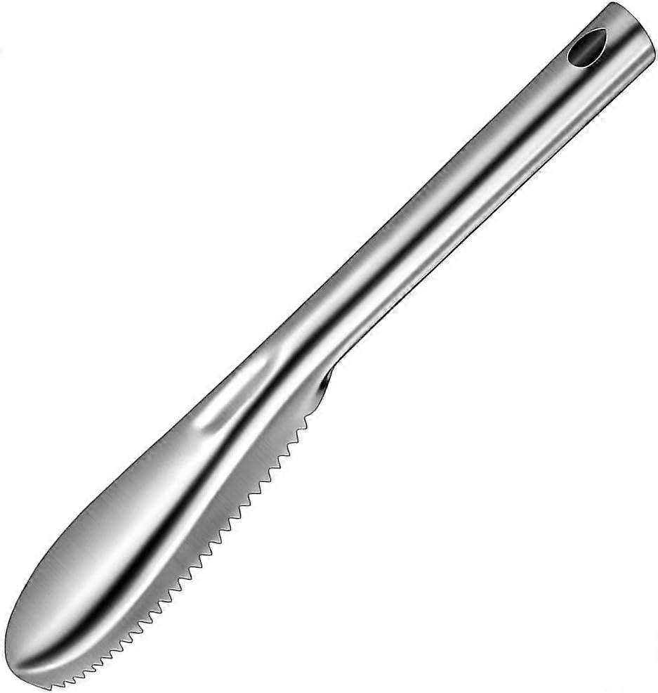 Fish Scaler Stainless Steel Fish Scaler Remover with 58 Sawtooth Easily Remove Fish Scales Fish Descalers Fish Scraper for Chef and Home Cooks