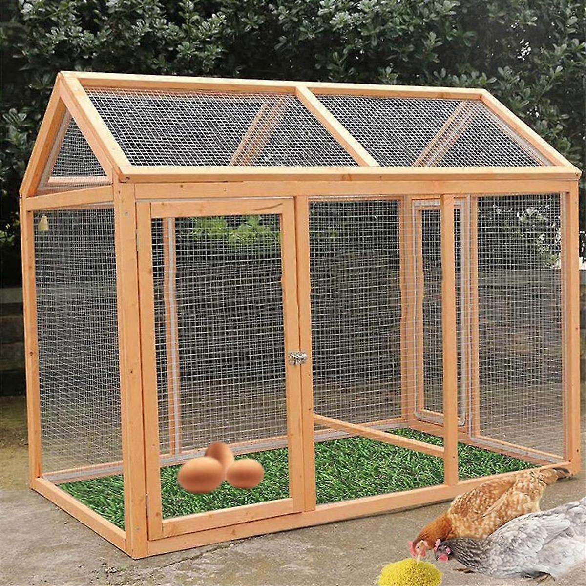 8pcs Chicken Nesting Pads-12x12 Inch, Thicken Artificia Grass Nesting Box Liners Pads Reusable Layi