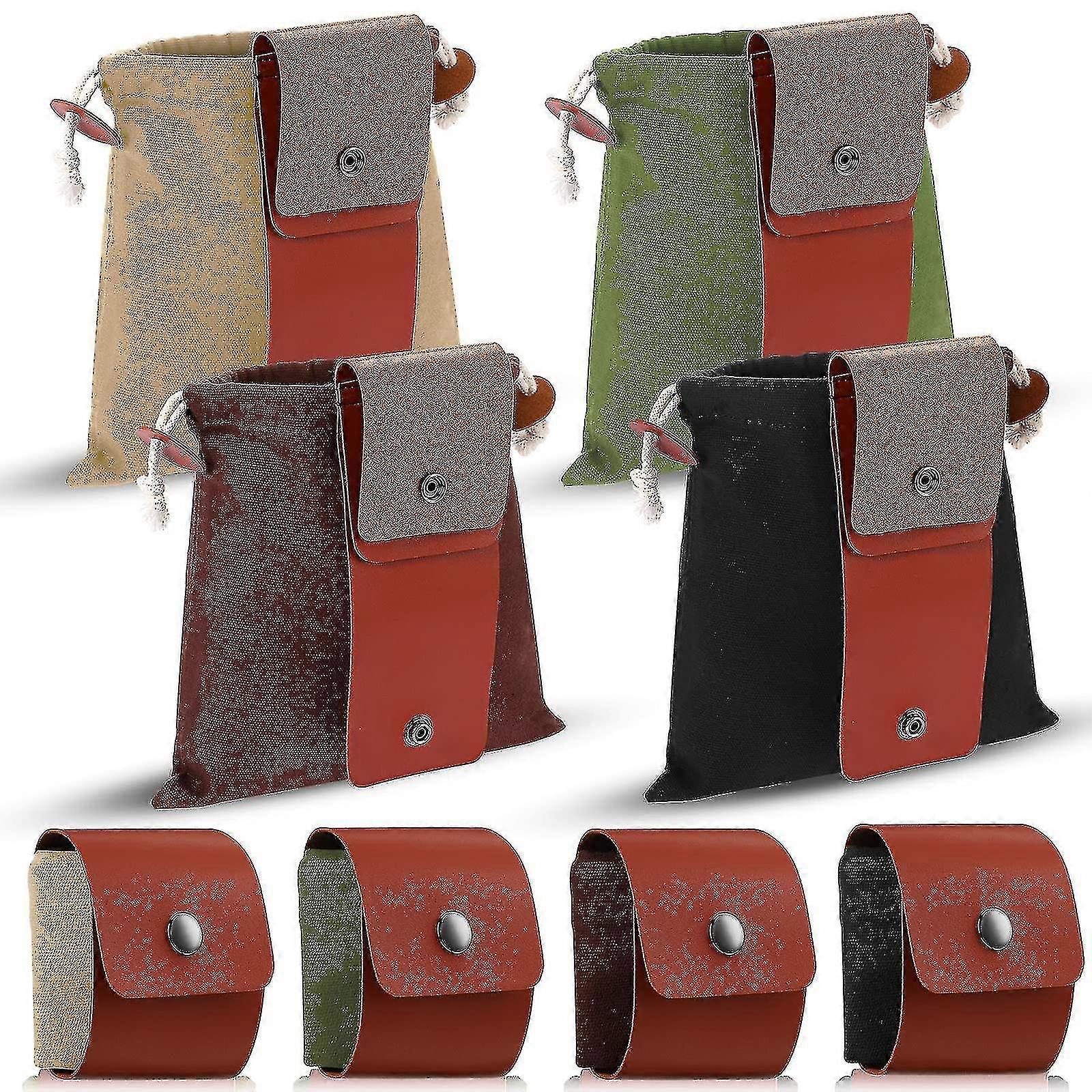 Foraging Bag Canvas Pouch Collapsible Bushcraft Bag Storage Canvas Bag